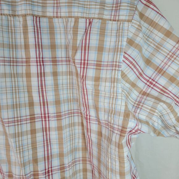 Vtg ECKO UNLIMITED SHIRT MEN XL MADRAS PLAID SHORT SLEEVE Pre Owned - Picture 12 of 16
